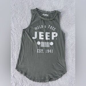 Lucky Brand Olive Green Jeep Spirit Tank